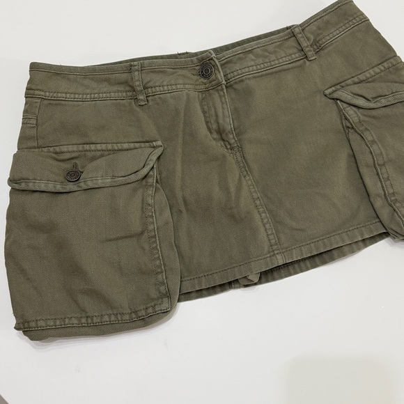Garage Khaki‎ Green Cargo  Mini Skort size M - Picture 6 of 9